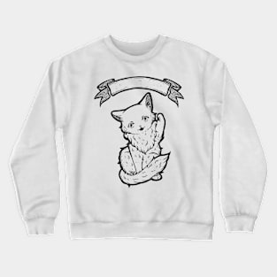 Kitty Final Boss Illustration Crewneck Sweatshirt